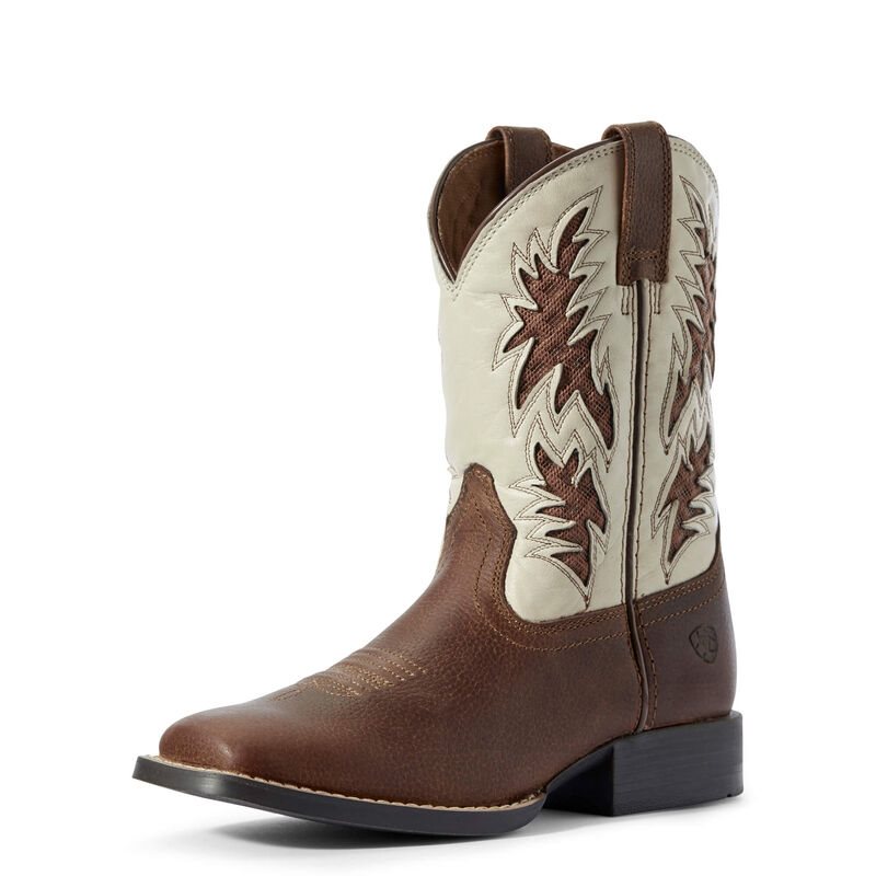 Ariat Western: Cowboy VentTEK Botas Western Niños - Marrones (MOKHX9682)